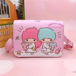 New Pink LITTLE TWIN STARS 80s Style Purse Mini Handbag Crossbody Kawaii Tote